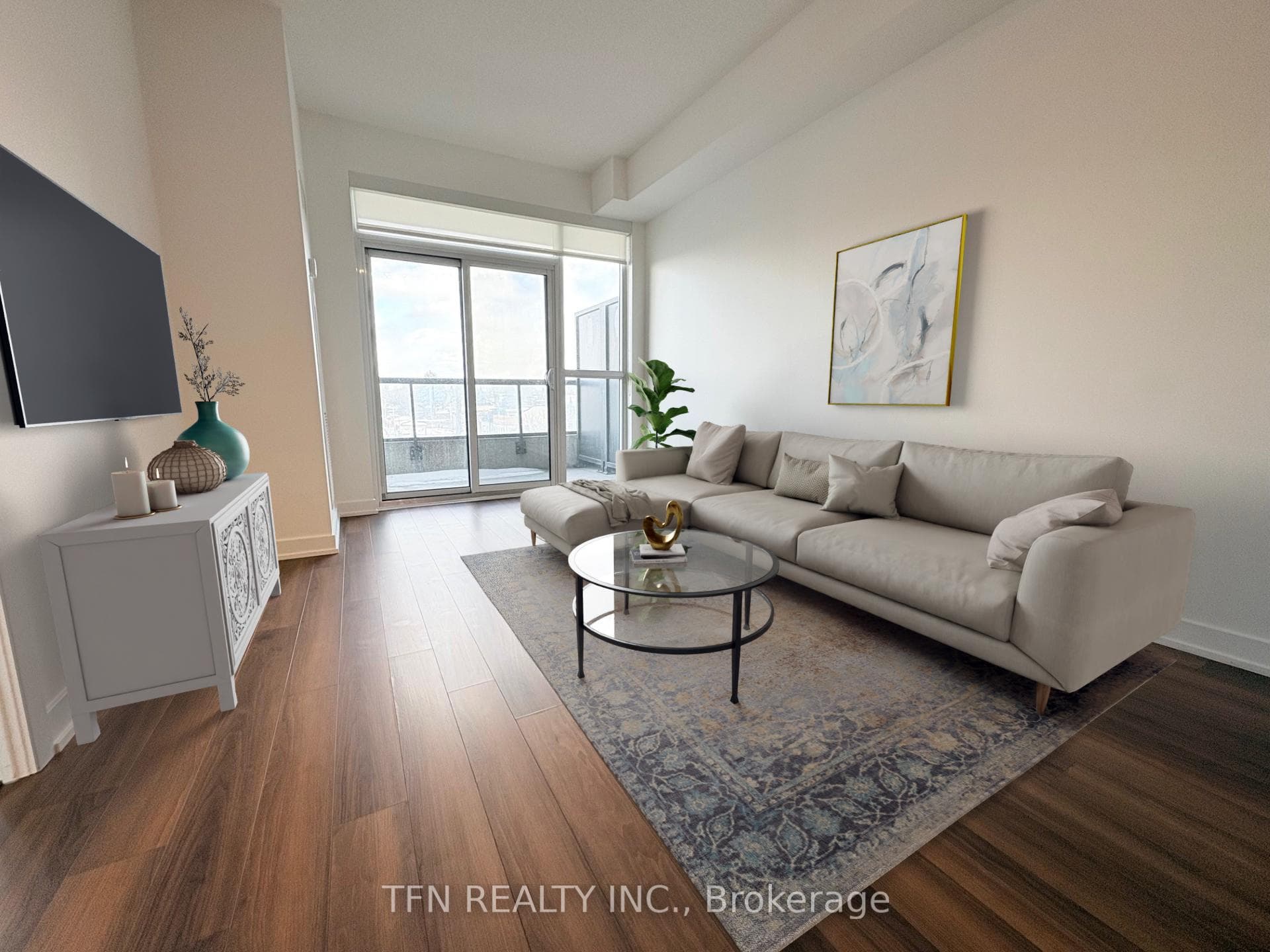 Living Room virtually staged