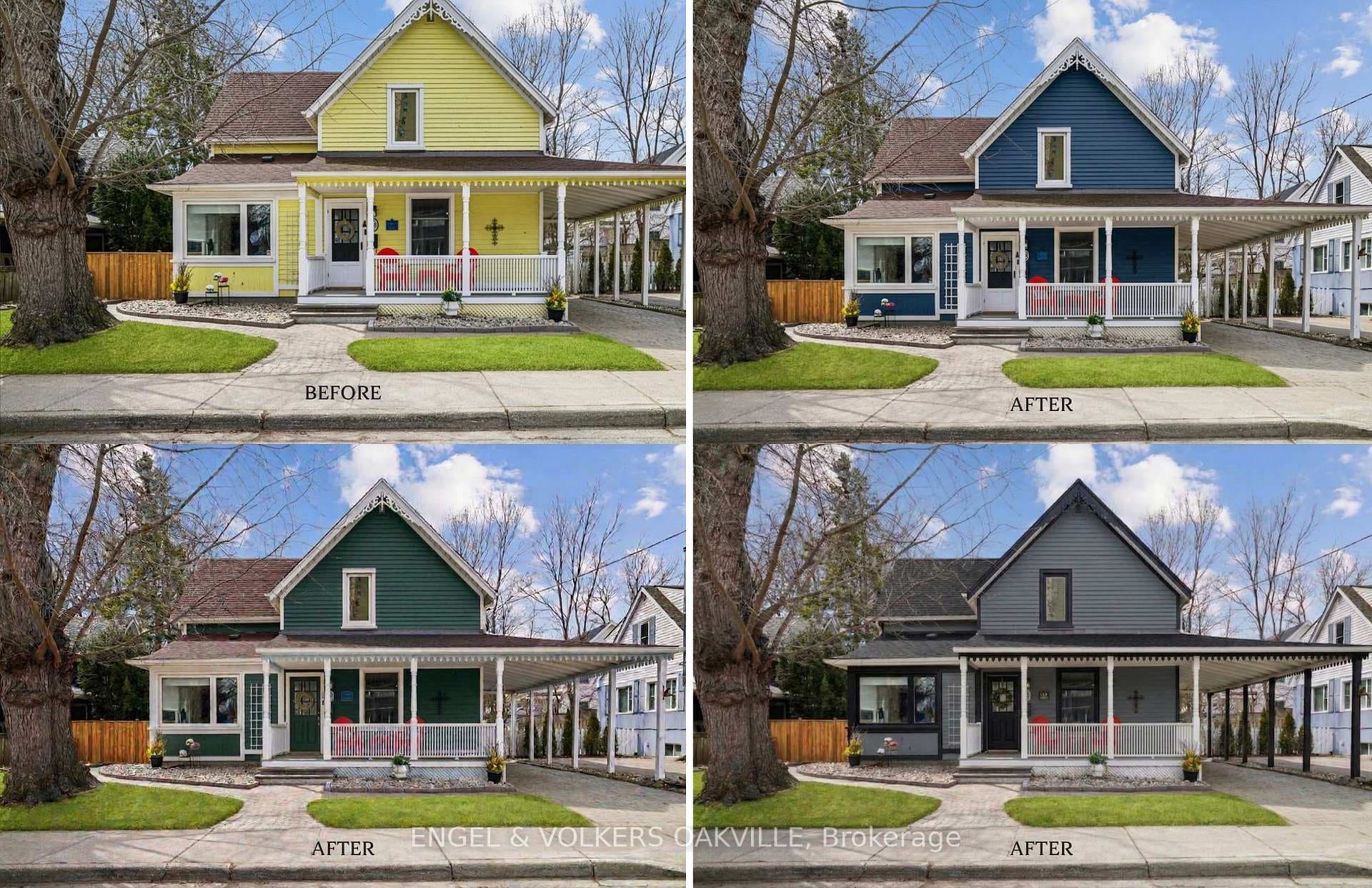 Illustrations only of various paint colour options