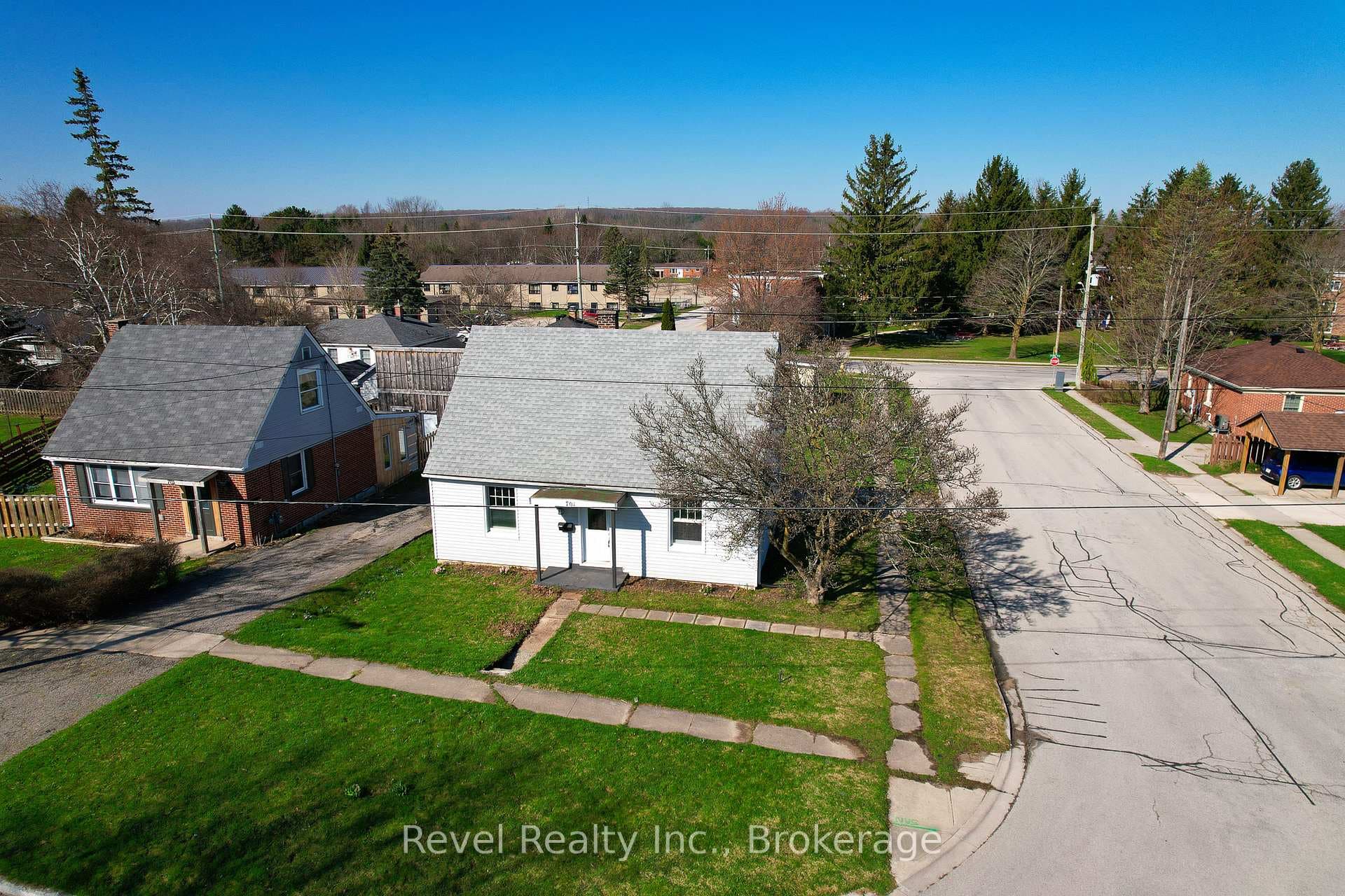 Front of Home Drone View