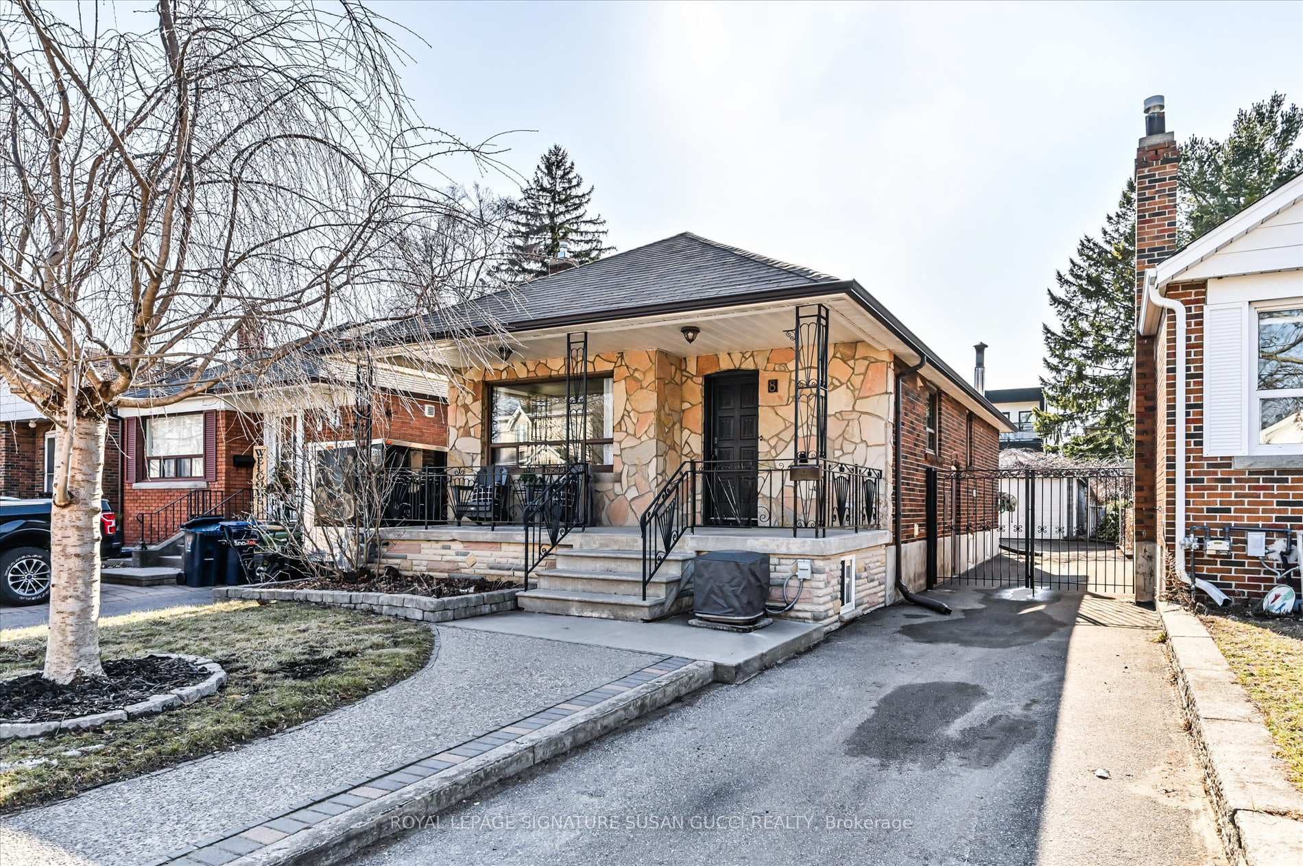 Charming stone front with long private