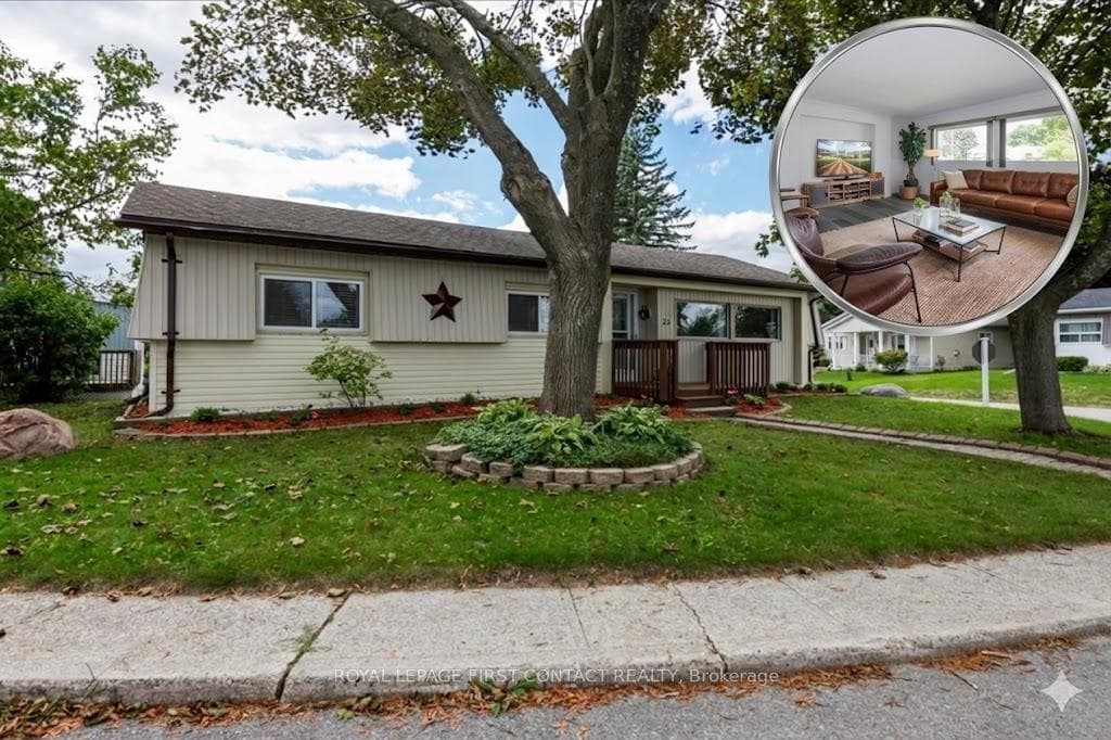 Front of home with living room