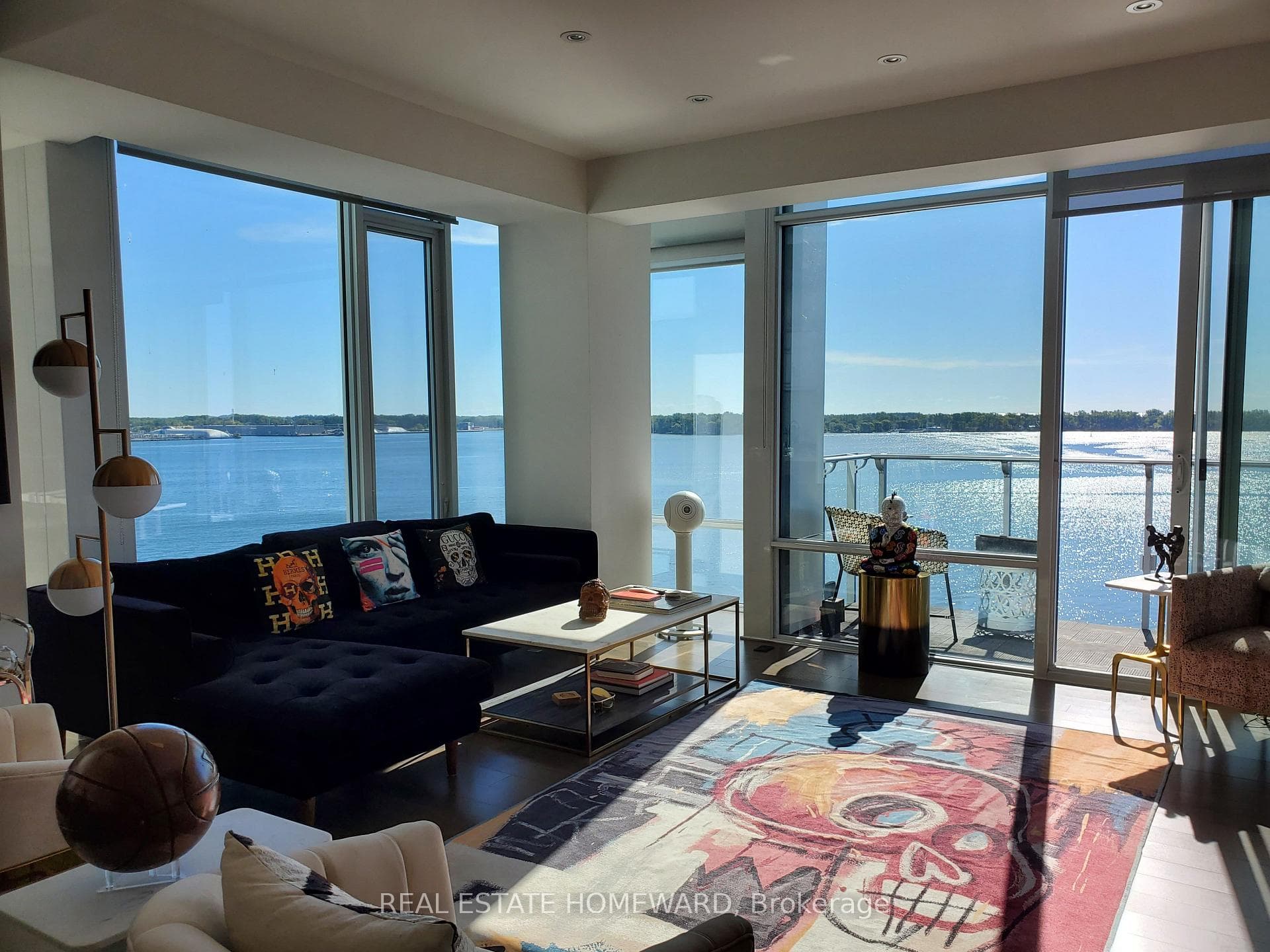 Shimmering water view