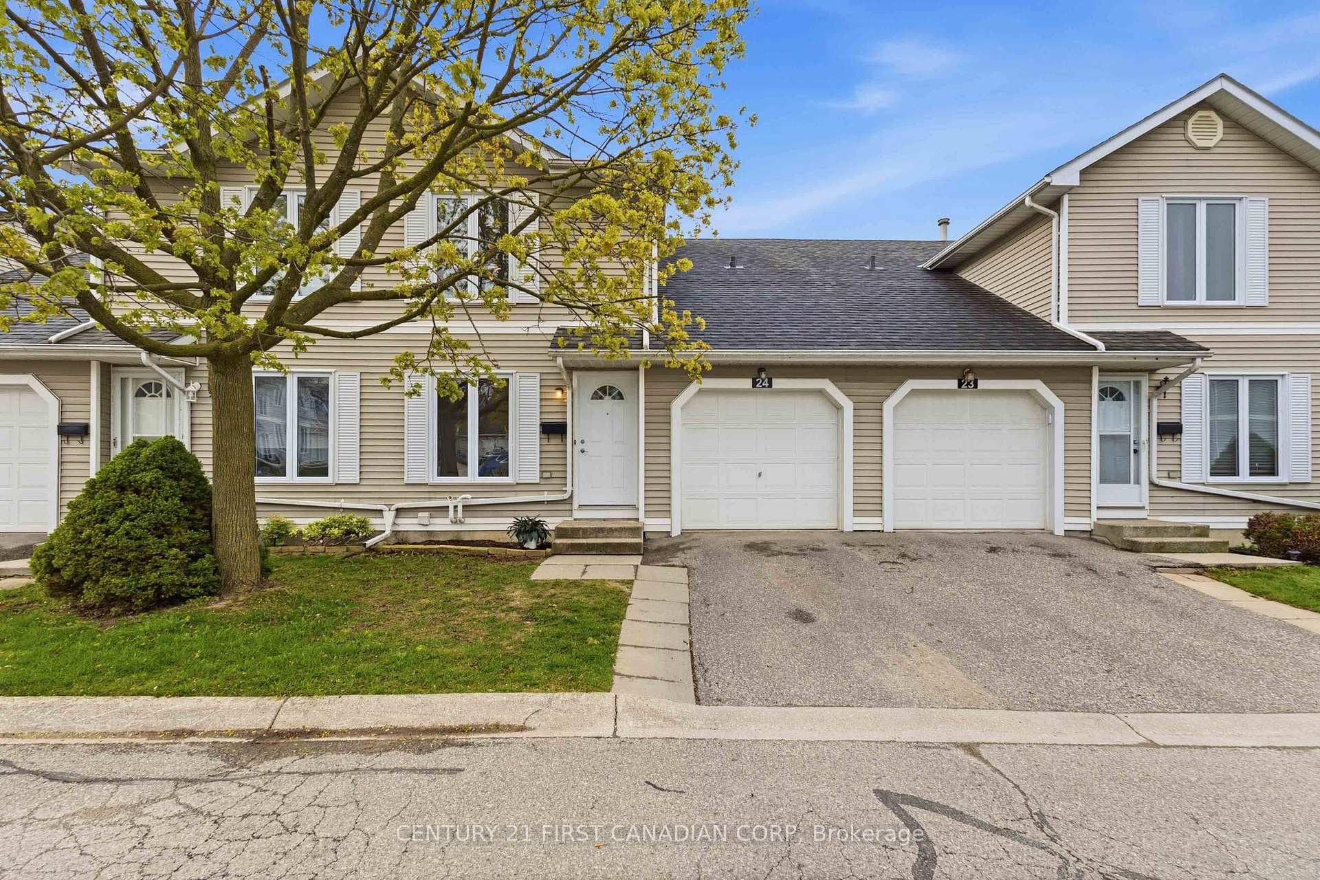 Front of house and garage