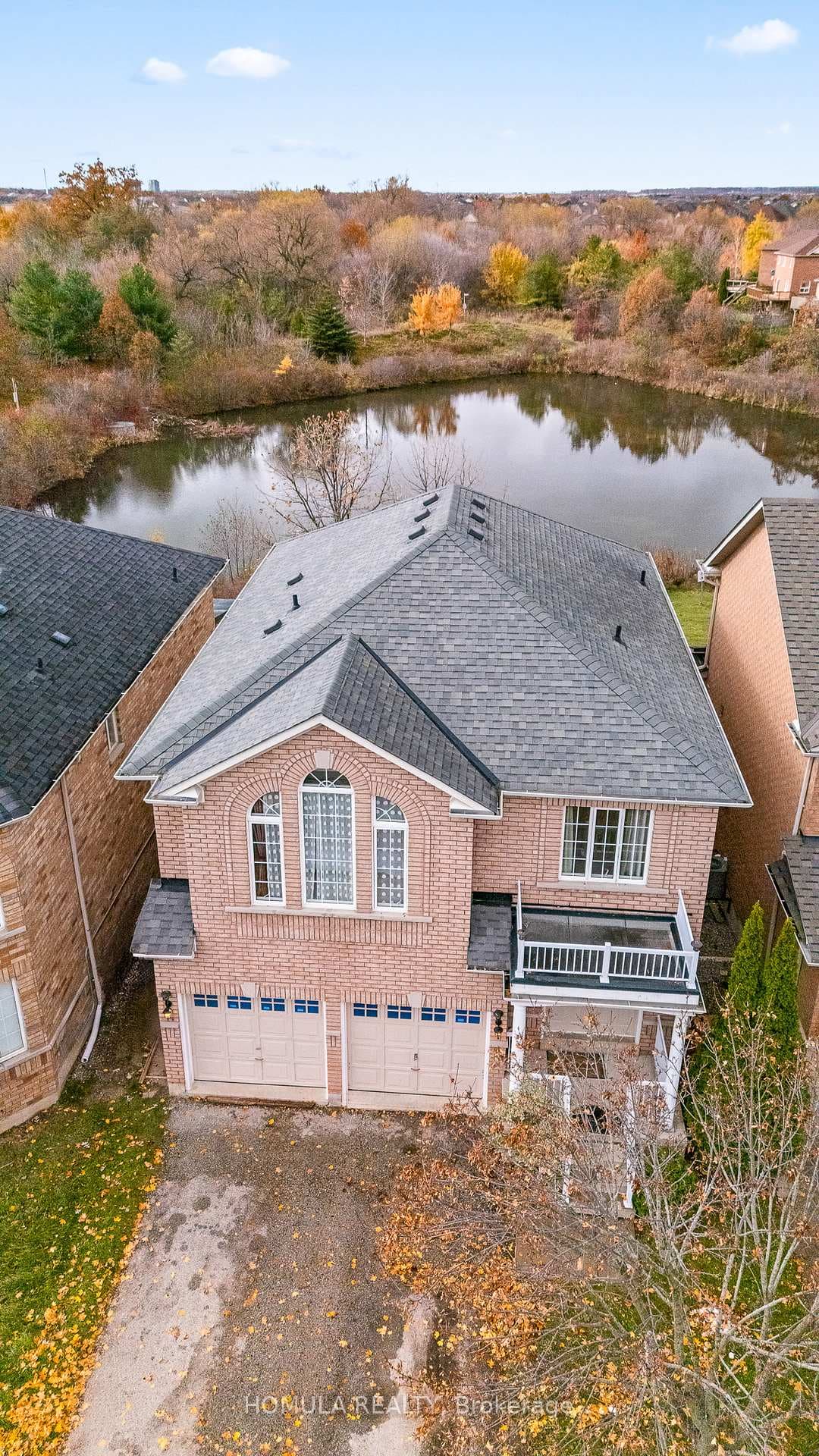 Picturesque Pond Behind the House