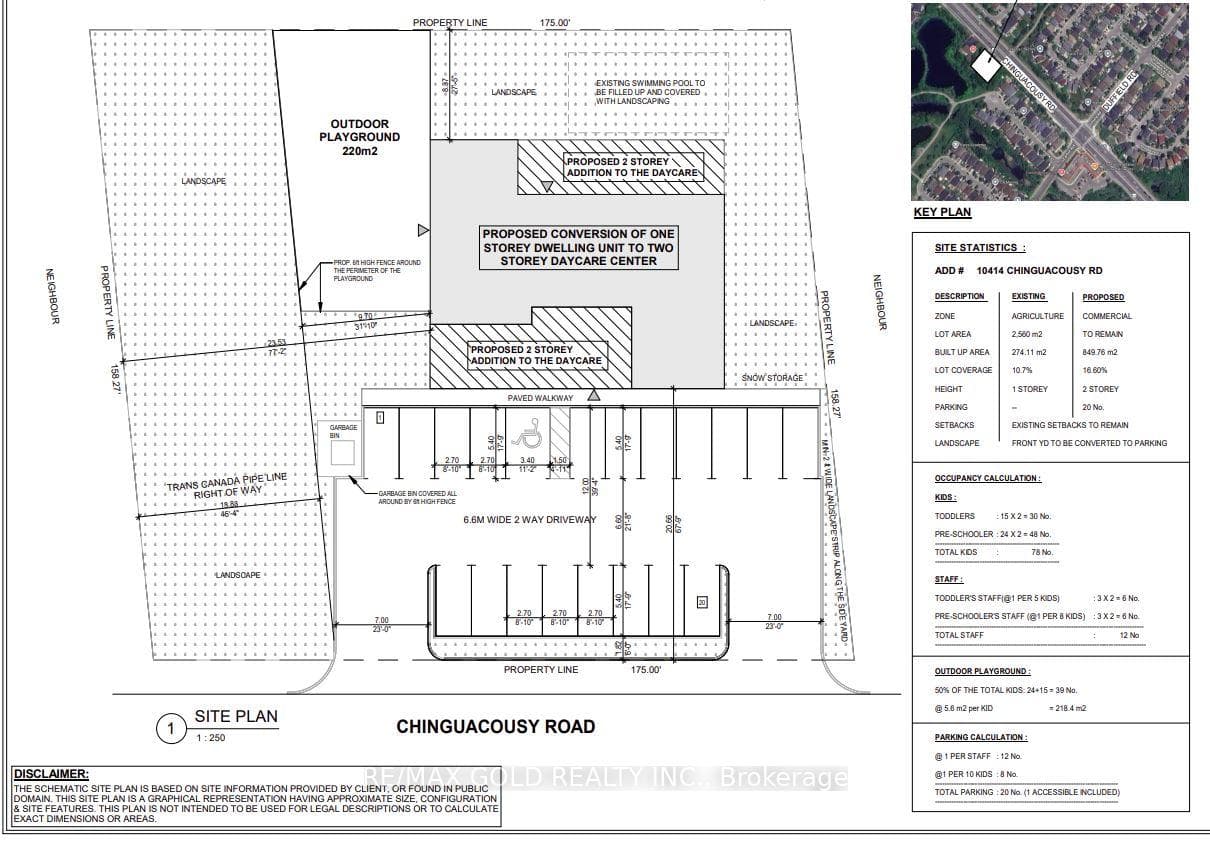 Proposed Site plan for Change of Use