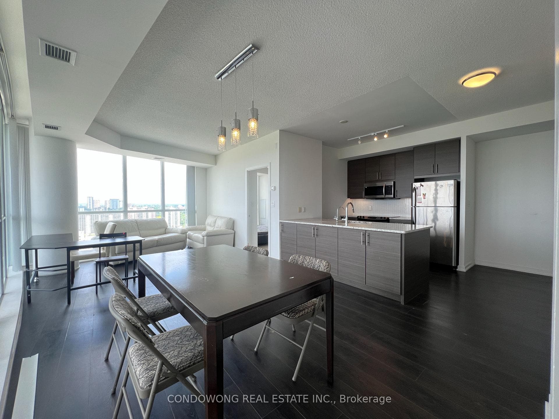 The whole unit is very bright and spacious