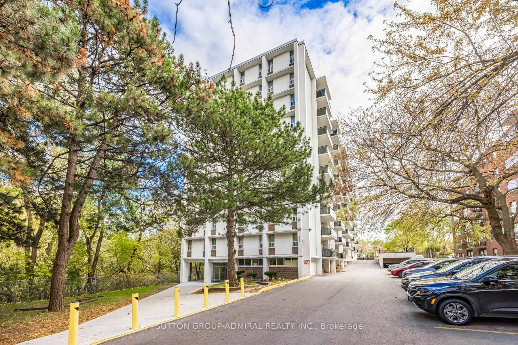 Exterior condo view beside the ravine