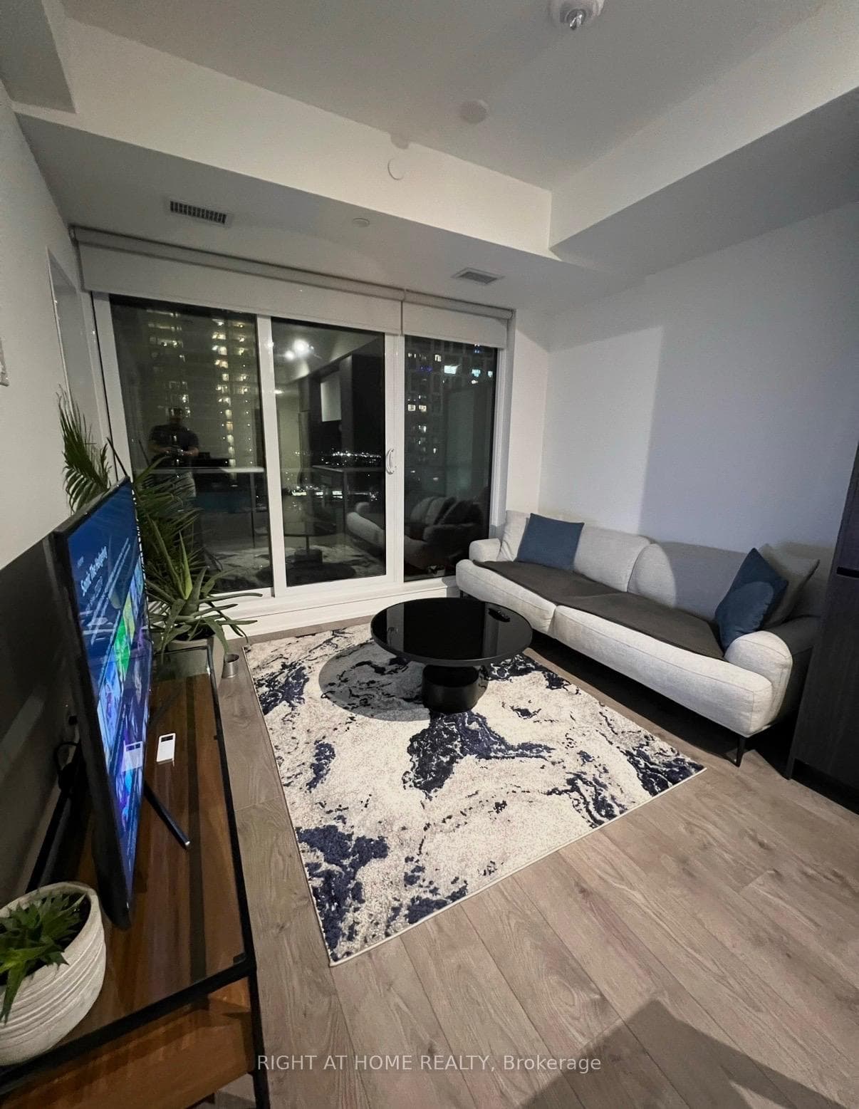 Living Area with large balcony