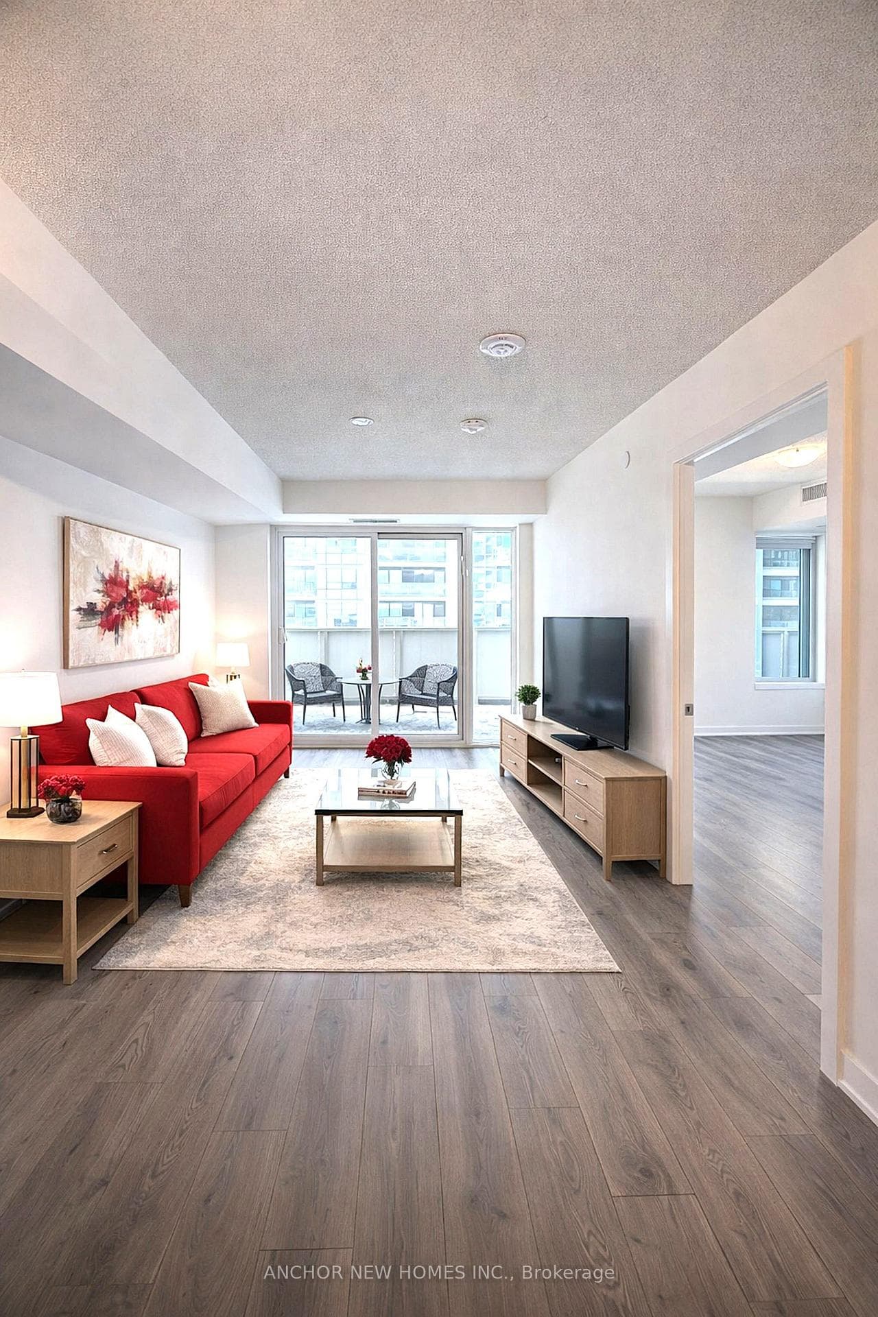 Living Room and Balcony - Virtual Staging