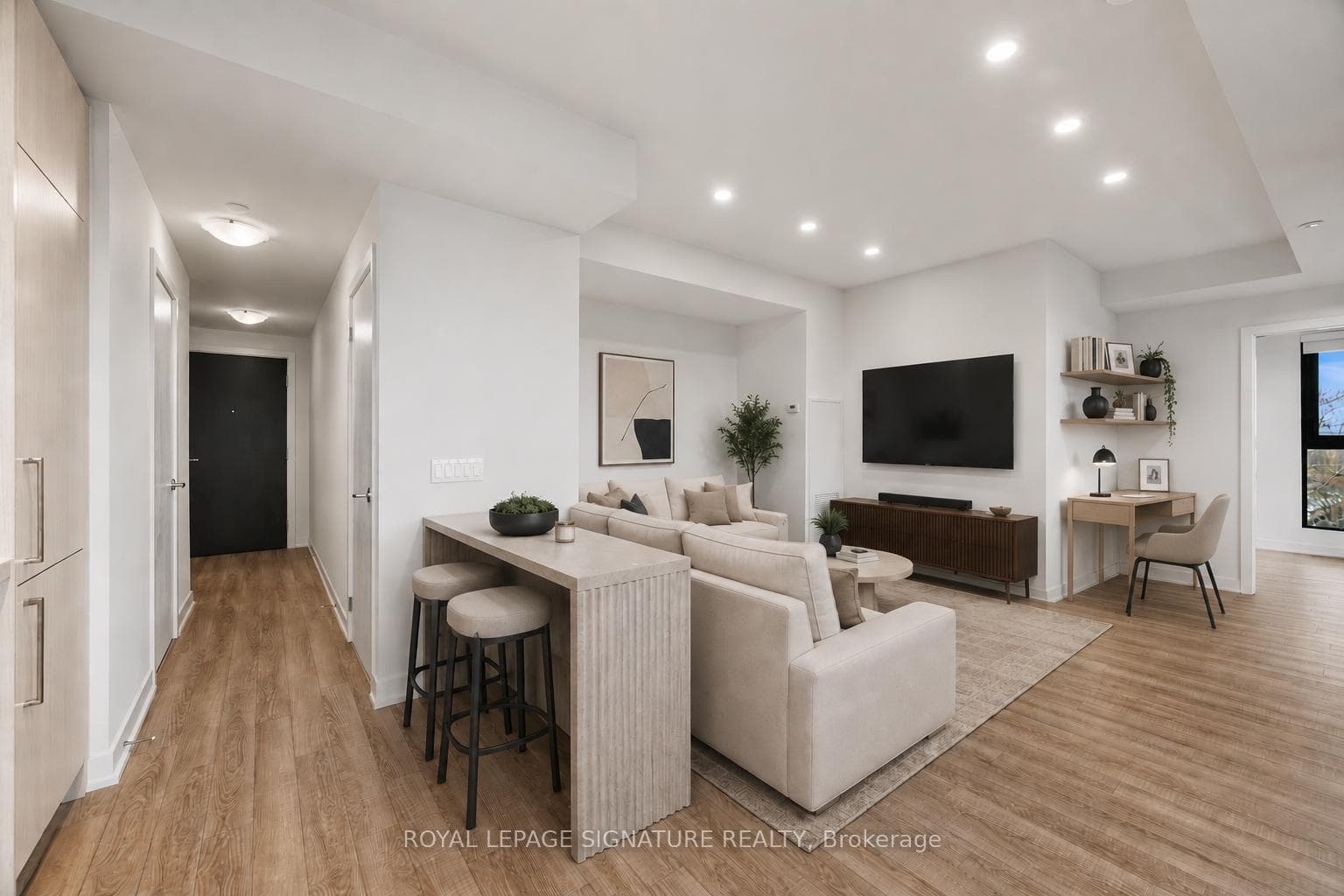 Virtually Staged Living Space