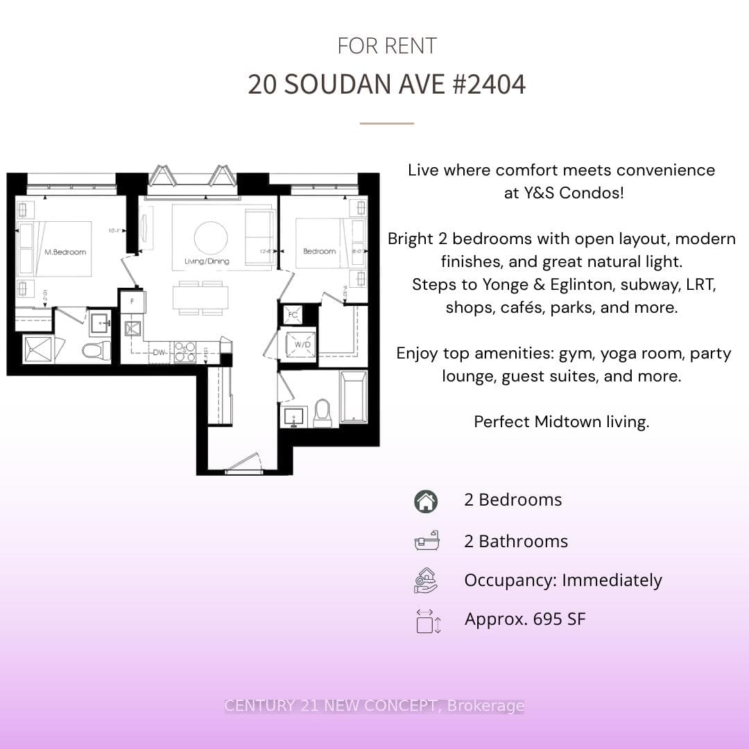 20 Soudan Avenue Unit 2404, Leaside / Davisville, ON M4S 0E2 - Photo 1