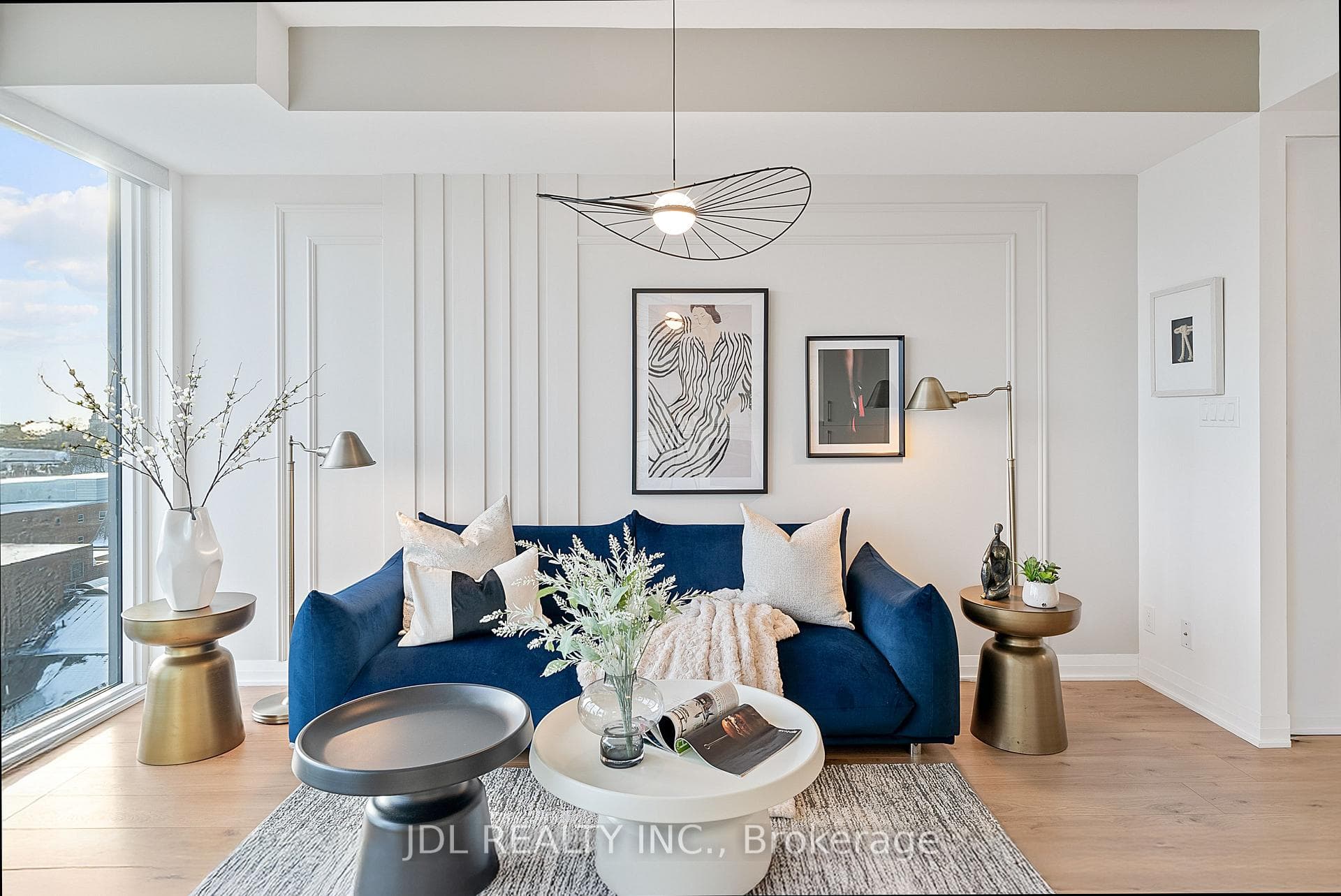 Custom millwork accent wall