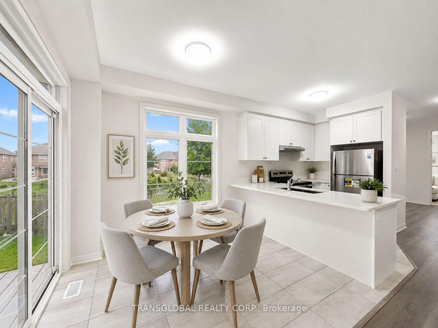 Virtually Staged Image - Eat-in Kitchen