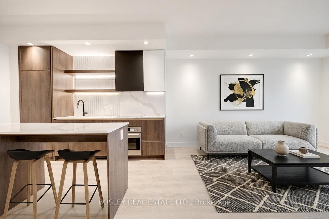 Virtually Staged Kitchen/Living