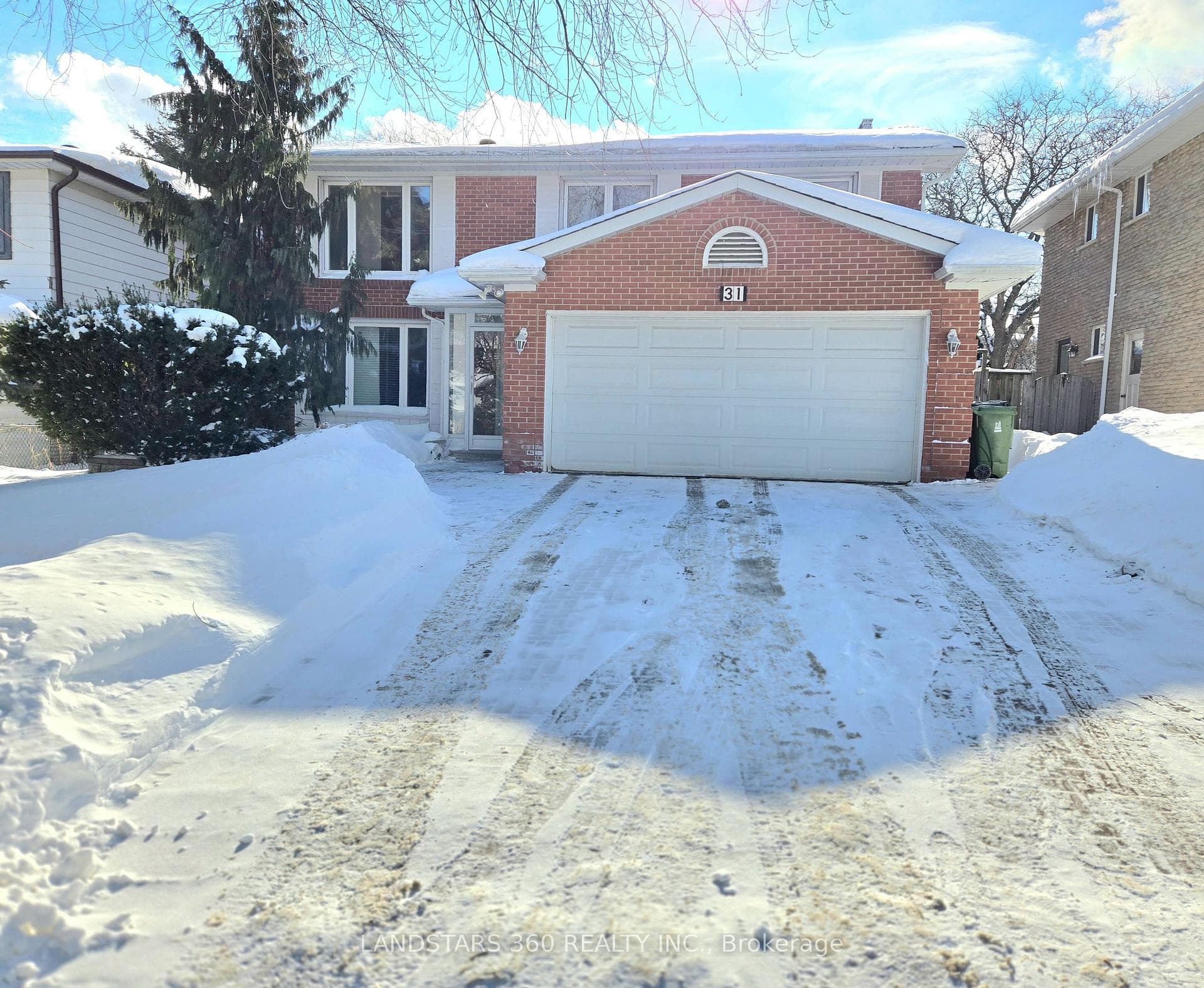 Front elevation Interlock driveway for 4 parking