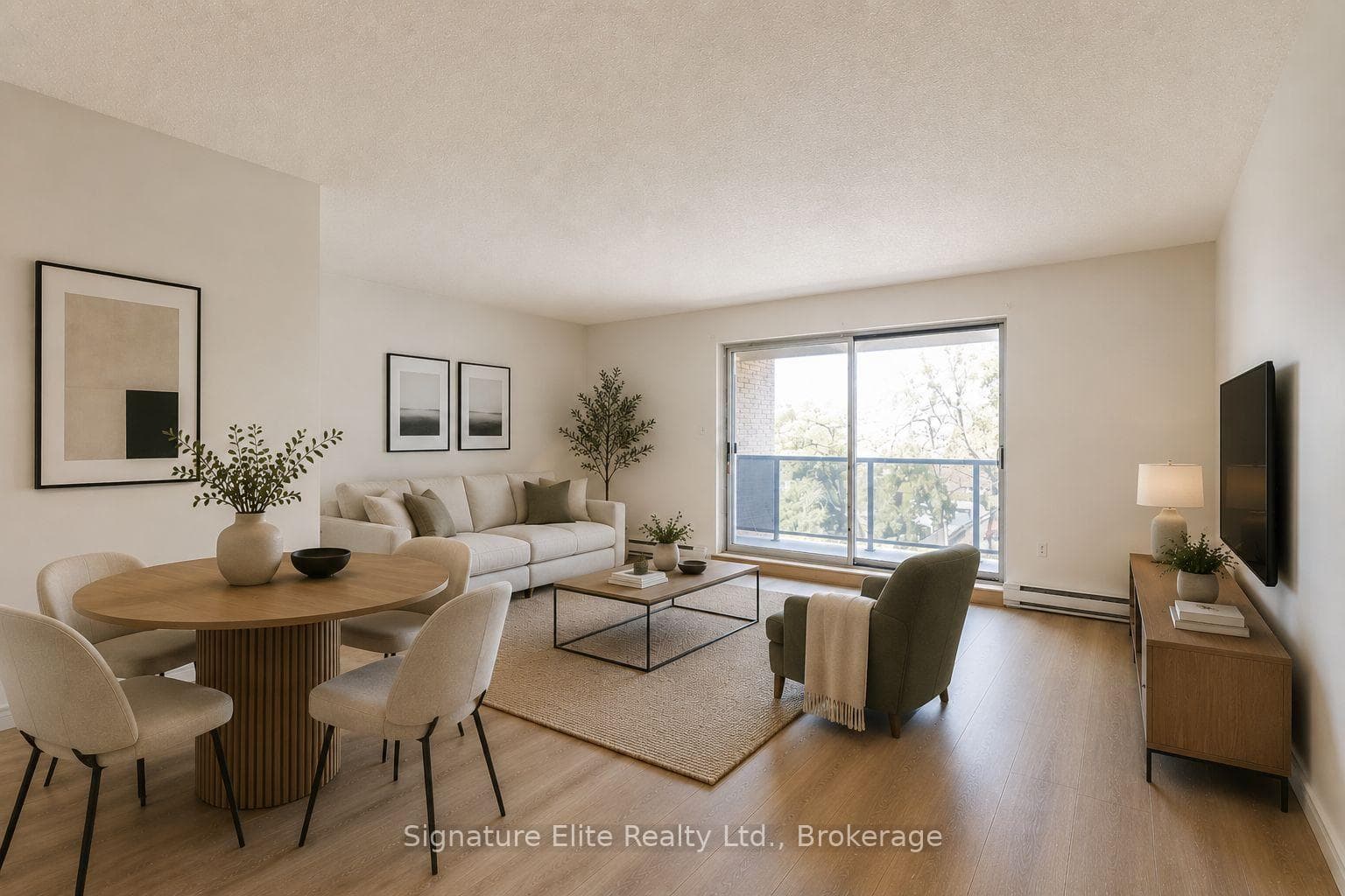 Living Room - Virtually staged