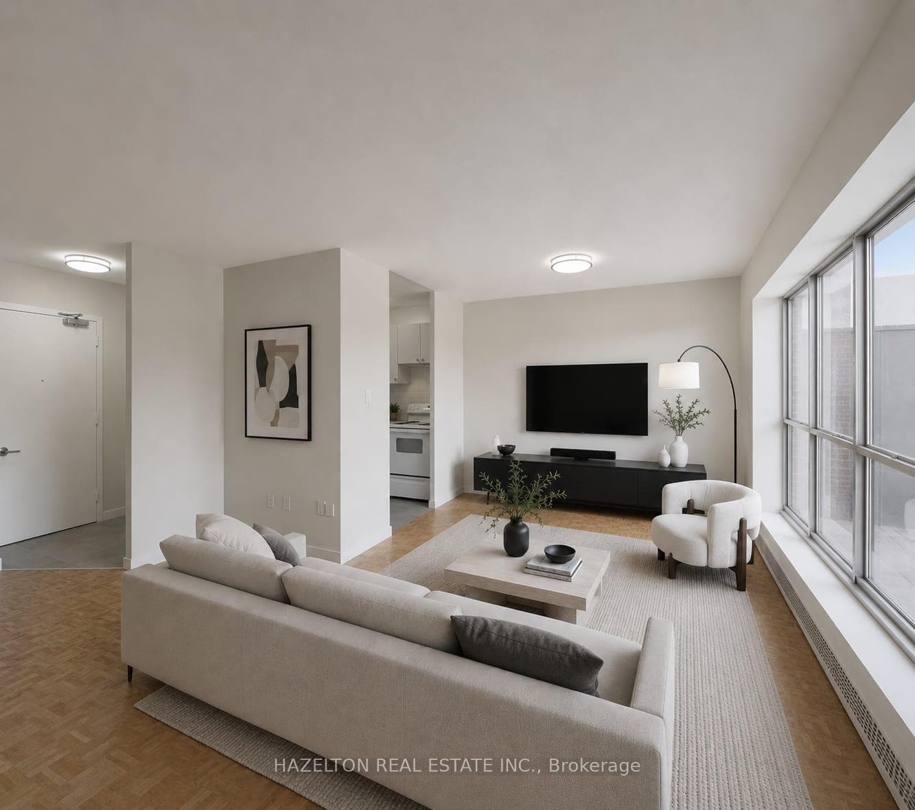 Virtually Staged Living Room