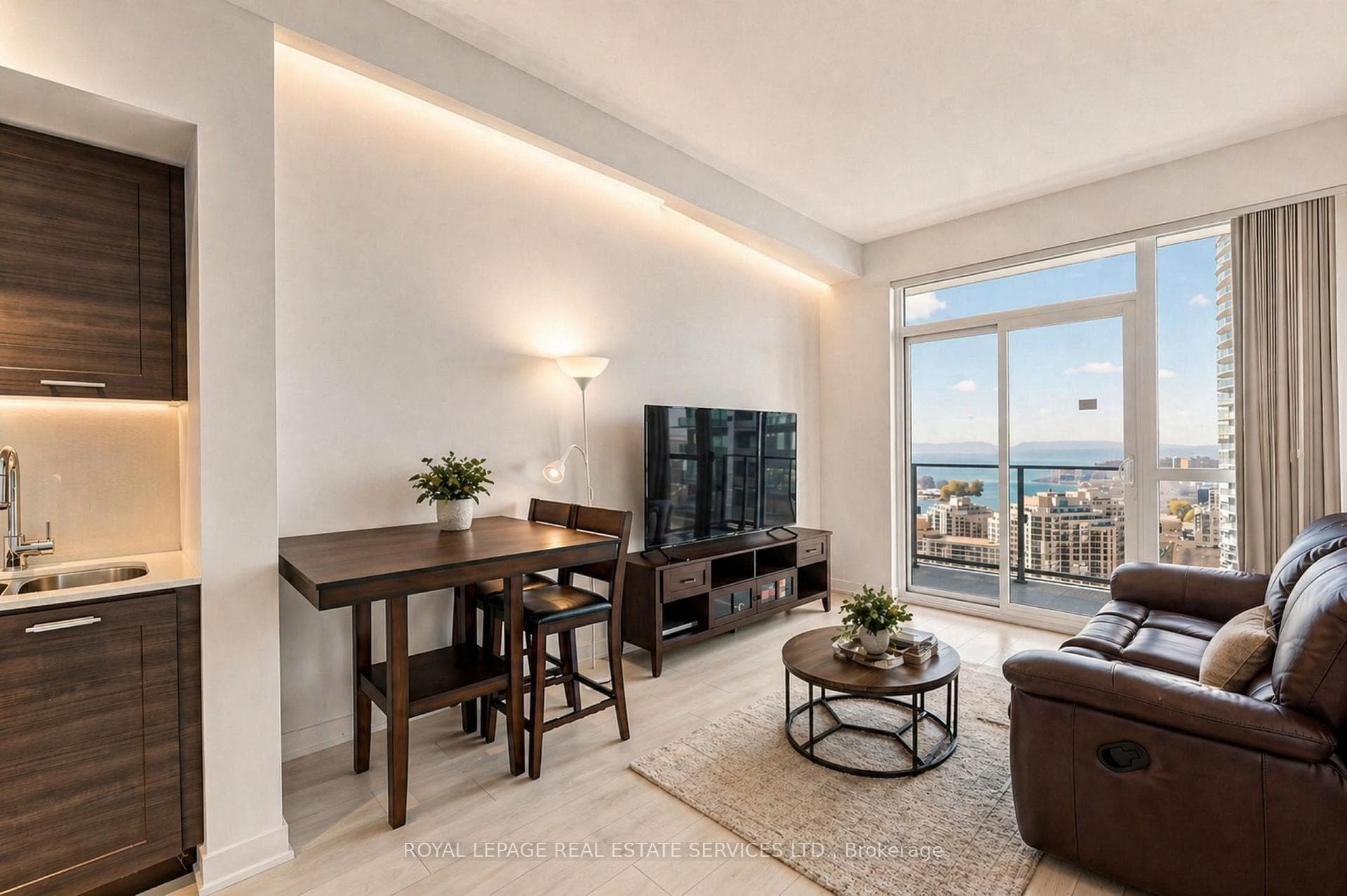 Living Room -Virtually Staged and Enhanced