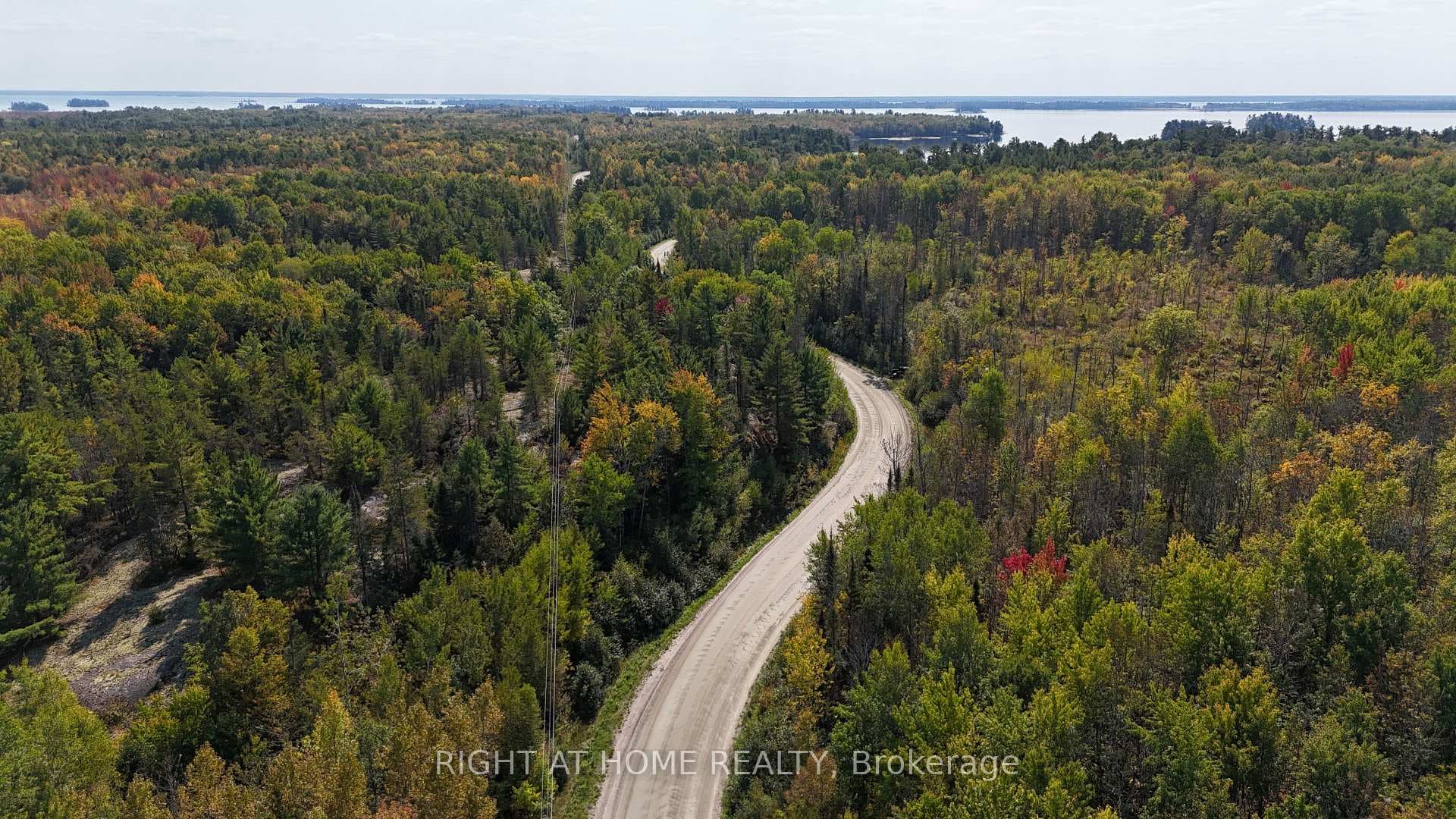 Facing south on Laplage Road