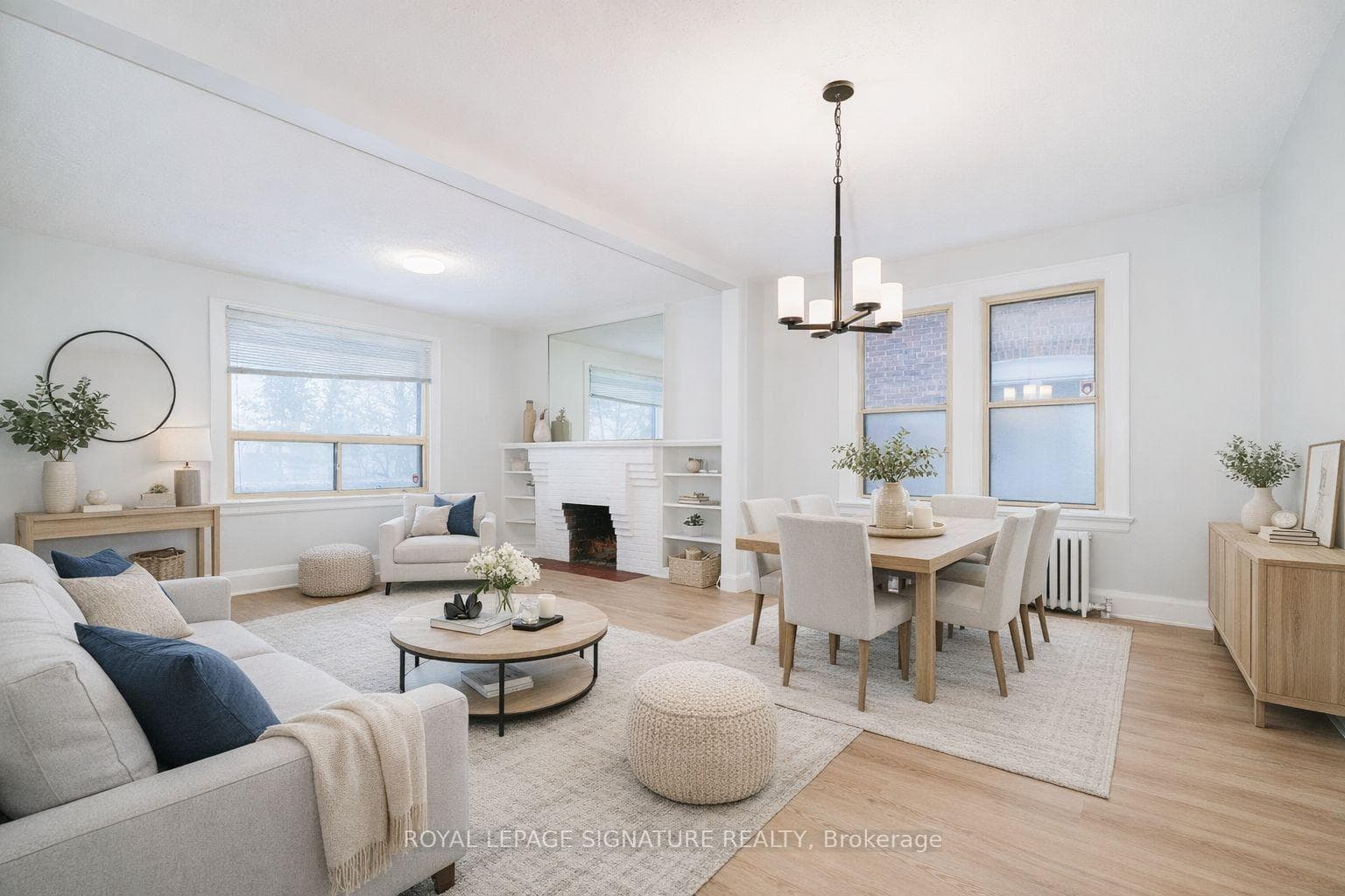 Stage living and dining