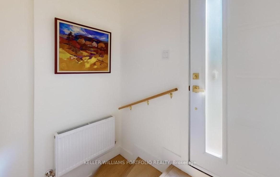 Private staircase down to Apartment