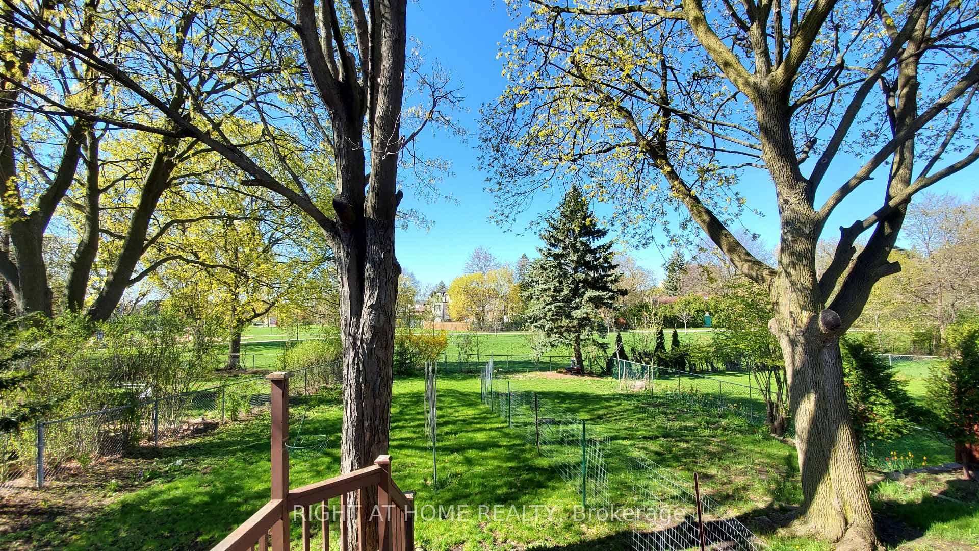 Backyard overlooking Park