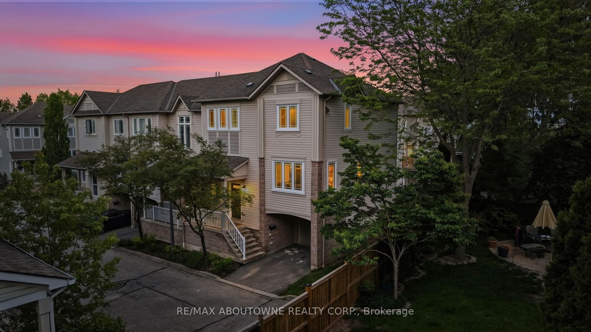 Front of House at Sunset