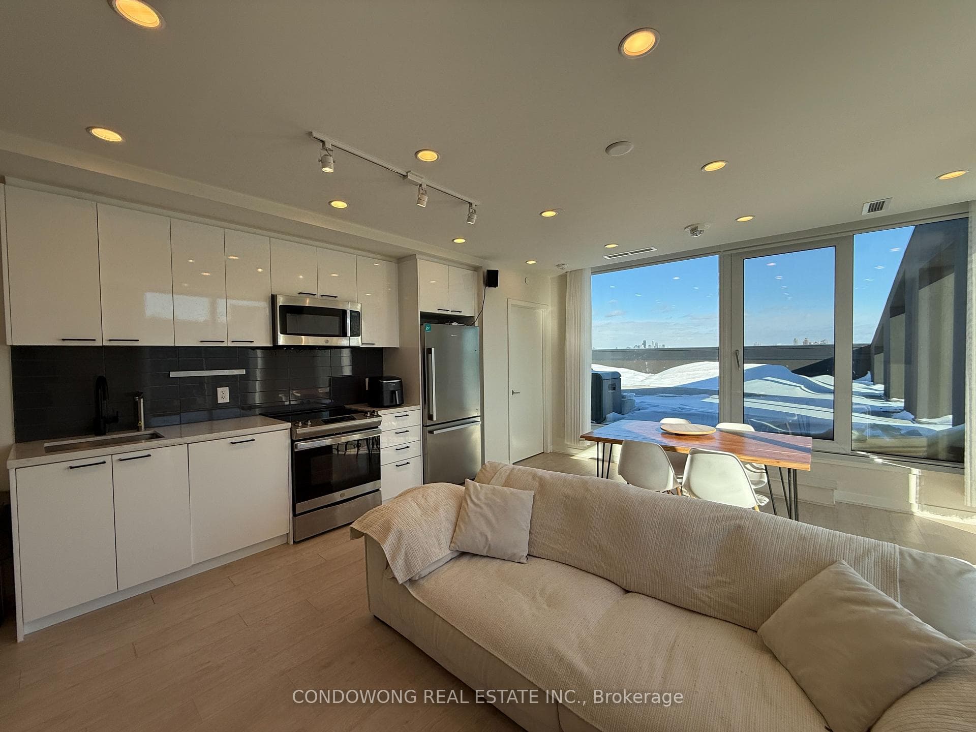 The whole unit is very bright and spacious