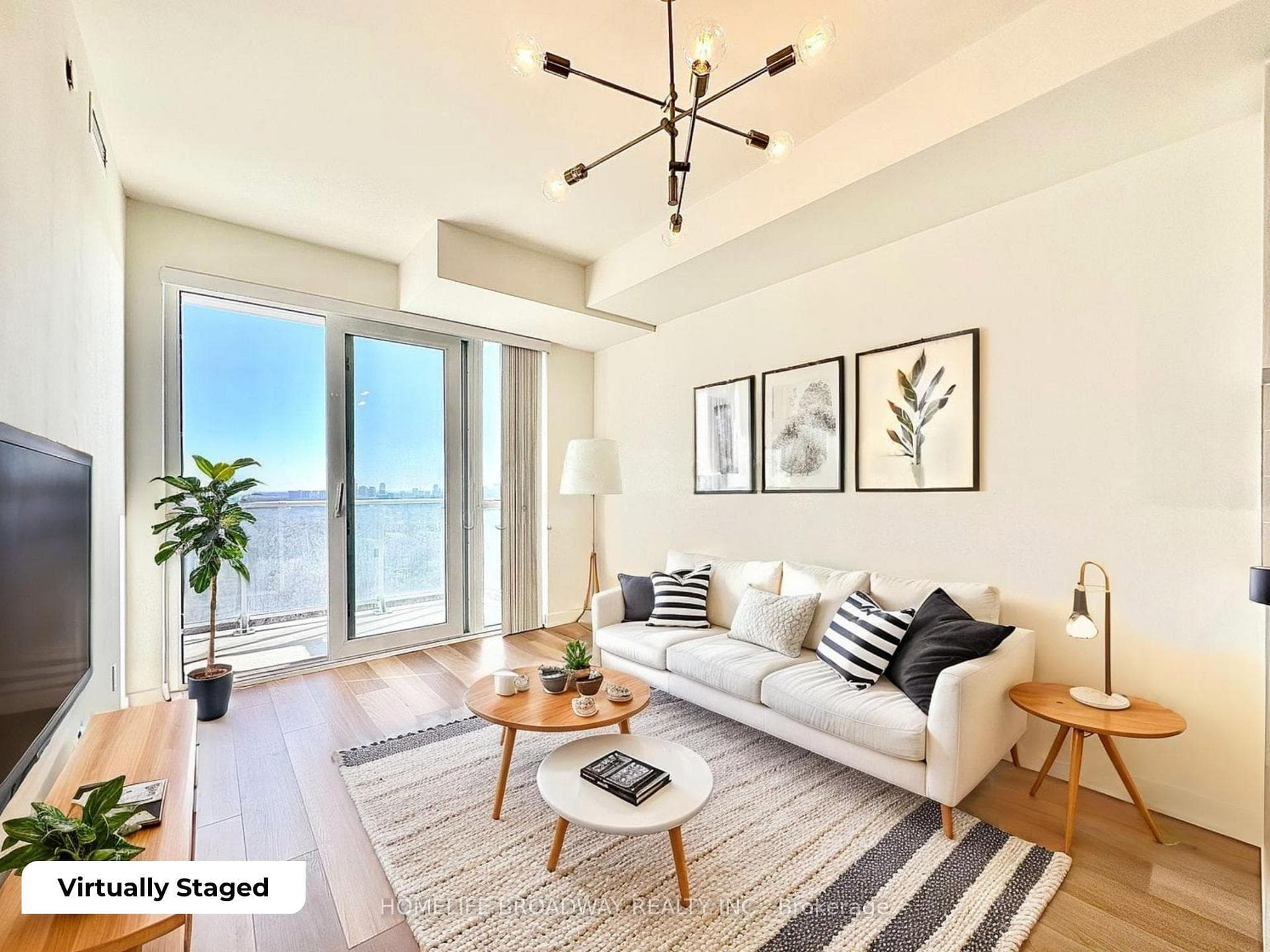 Living Room Virtually Staged