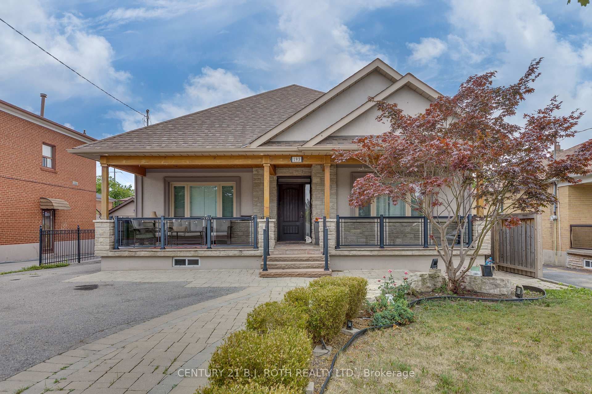 Front covered porch