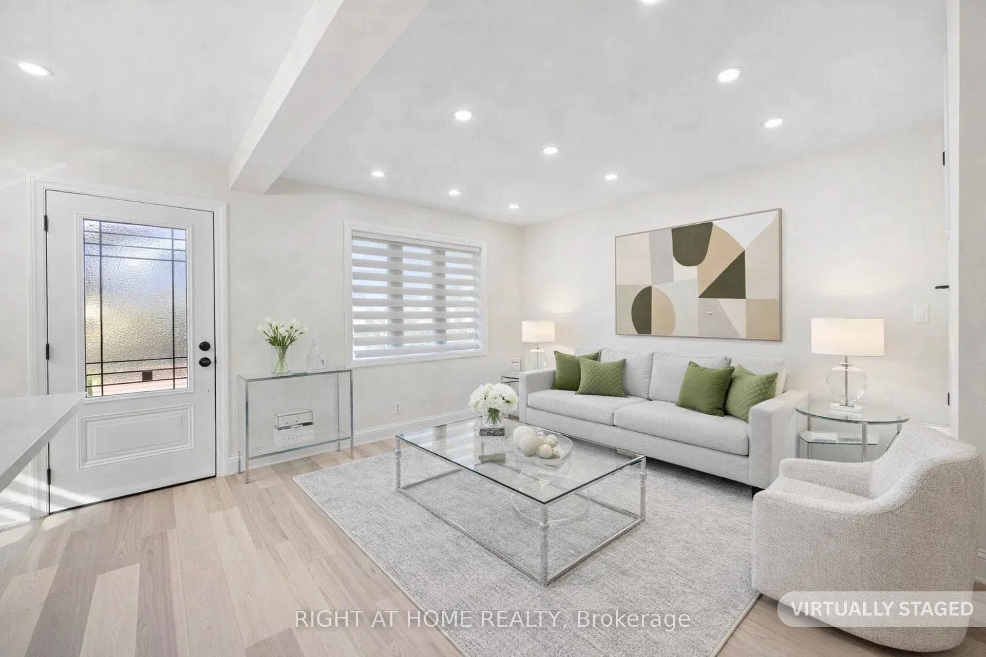Virtually Staged Living Rm