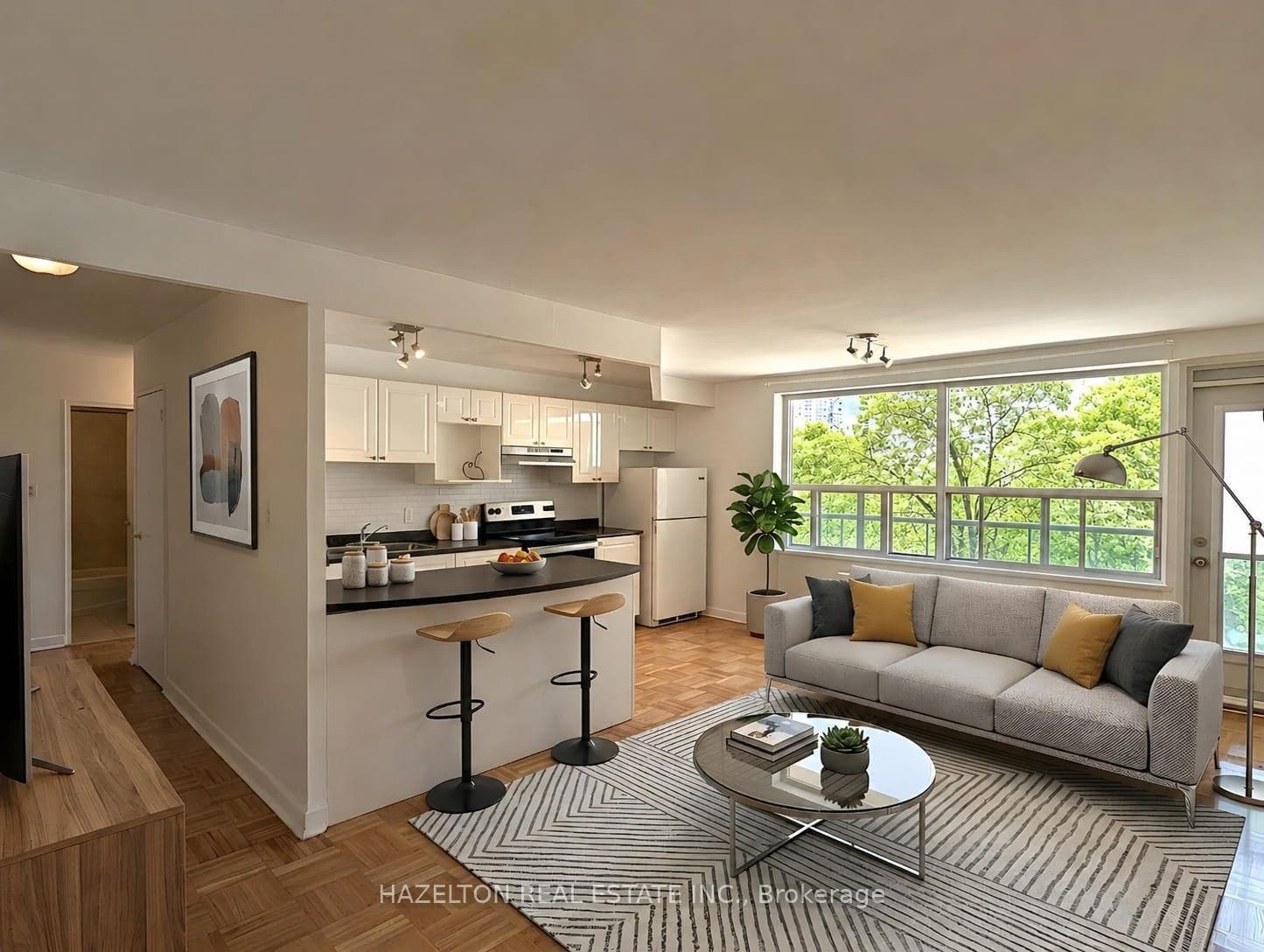 Virtually Staged Living Room
