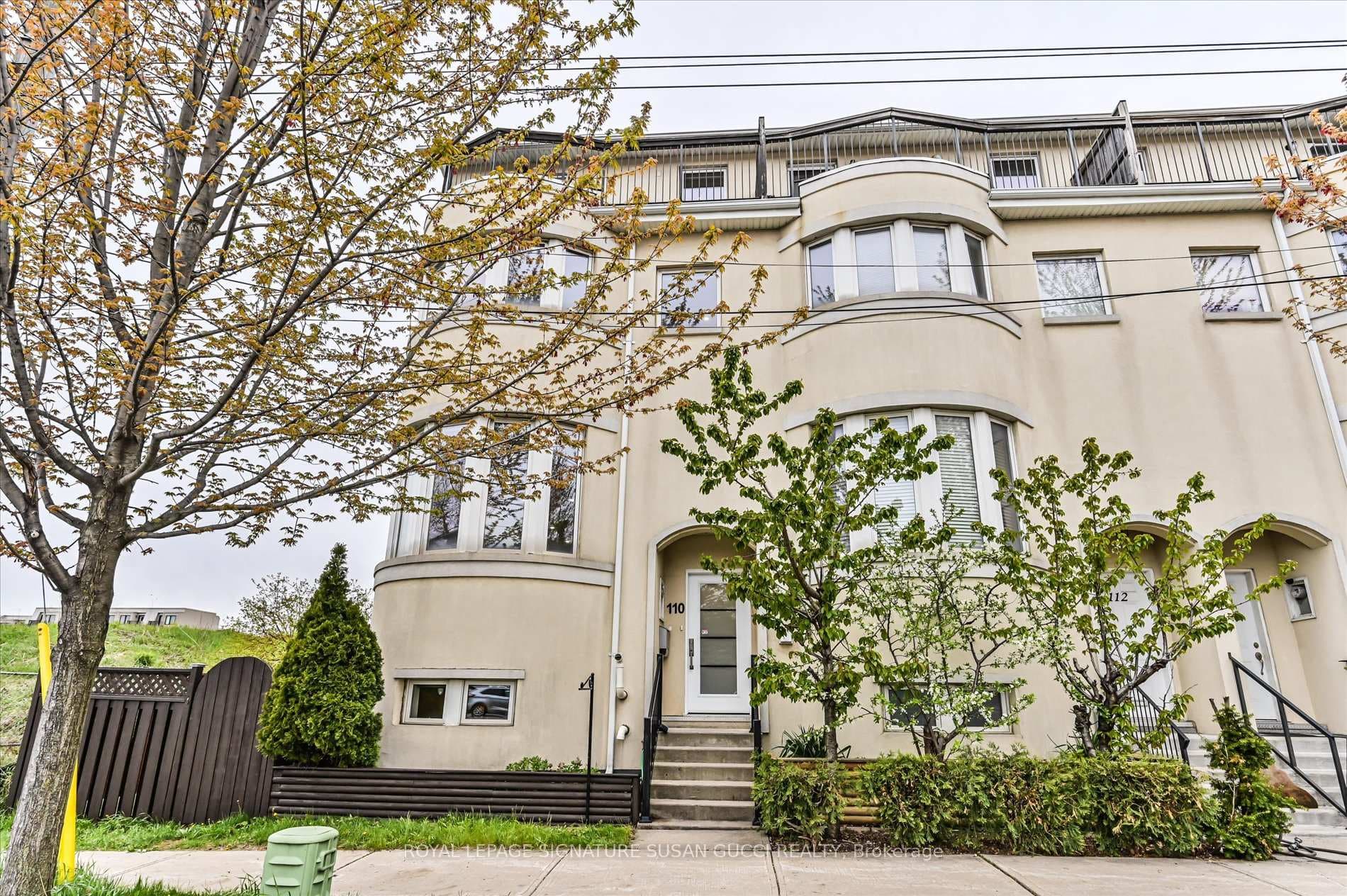 Grand street presence of this classic development